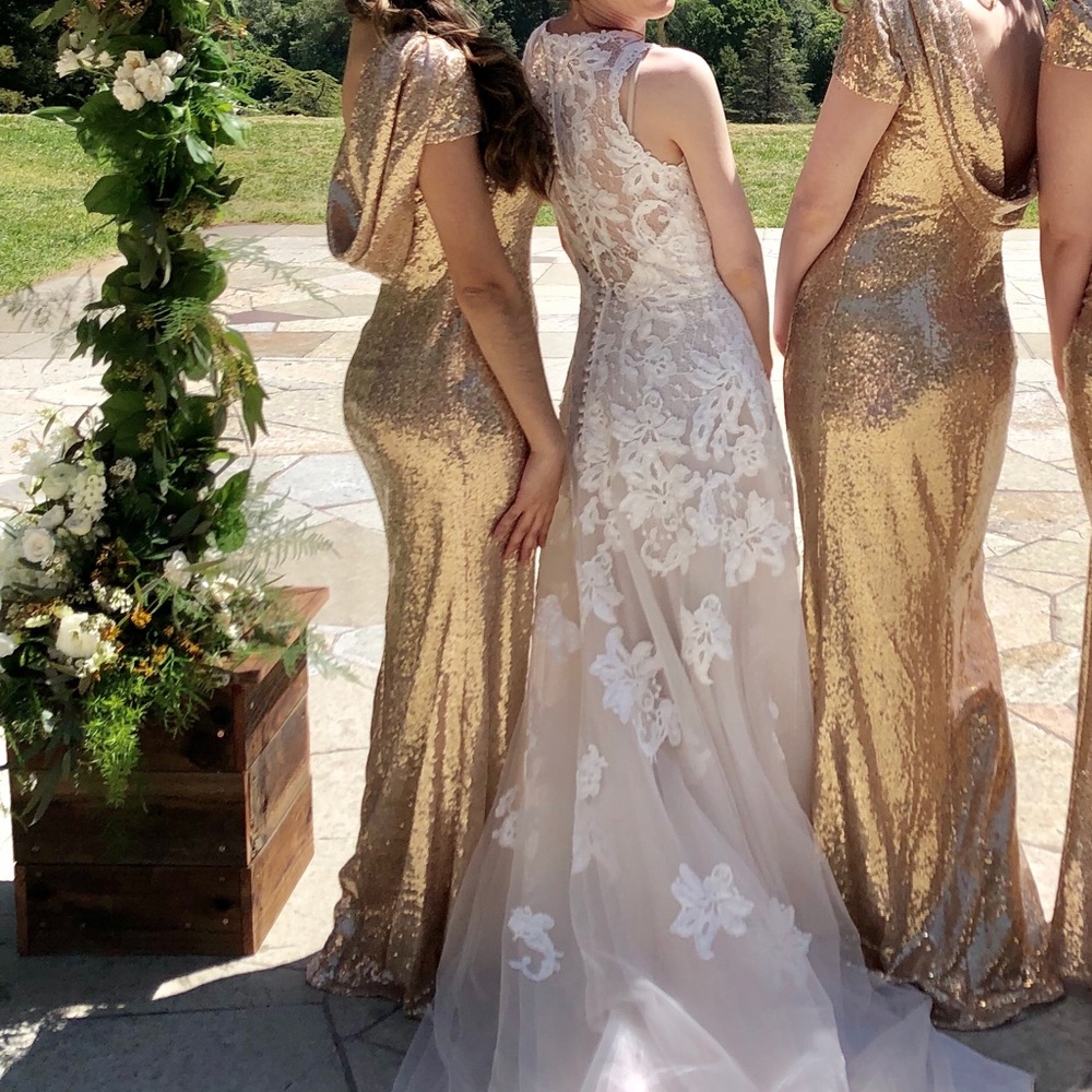 Champagne or gold gown / dress